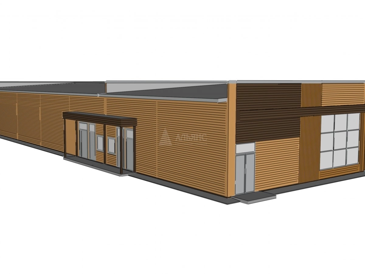 3D визуализация Придорожное кафе из сэндвич-панелей - фото 13