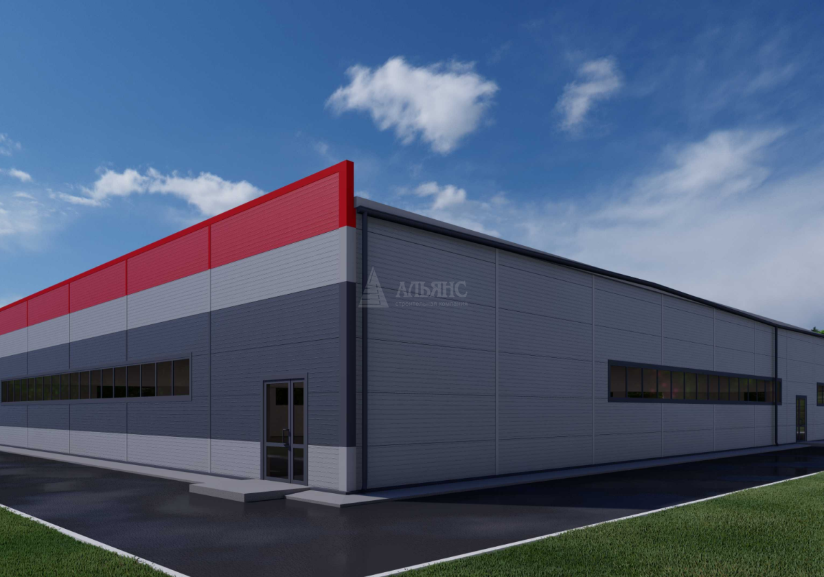 3D визуализация Магазин из сэндвич-панелей - фото 3