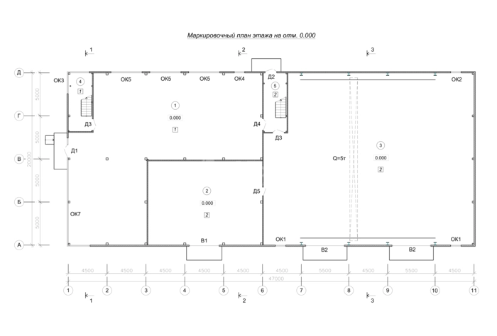 Планировка Здание АБК под ключ -  фото 1