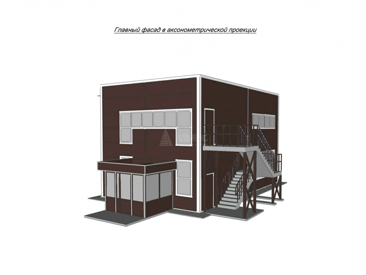 3D визуализация Оздоровительный центр из сэндвич-панелей - фото 6