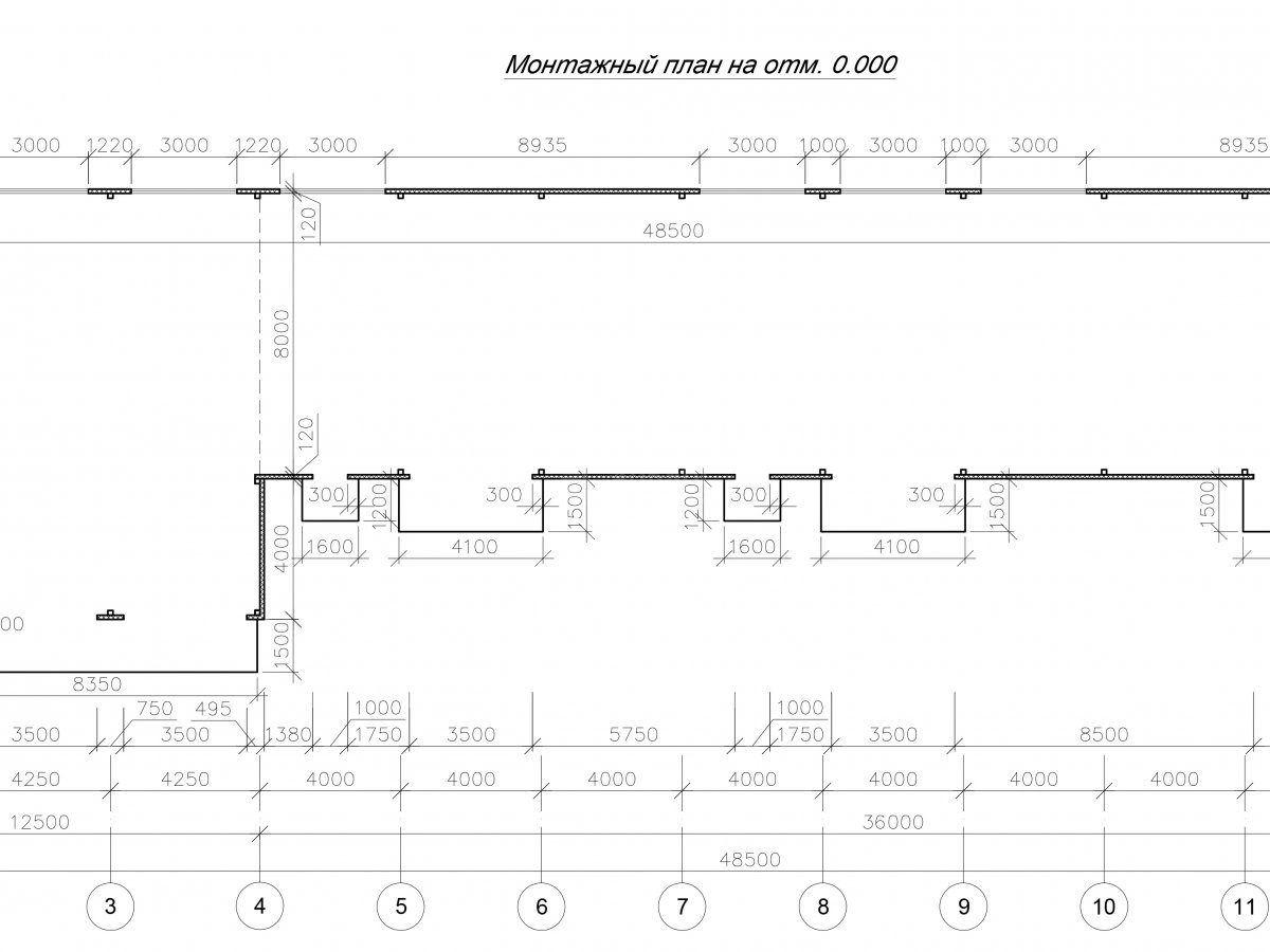 Планировка Проект грузового гаража из сэндвич-панелей -  фото 3