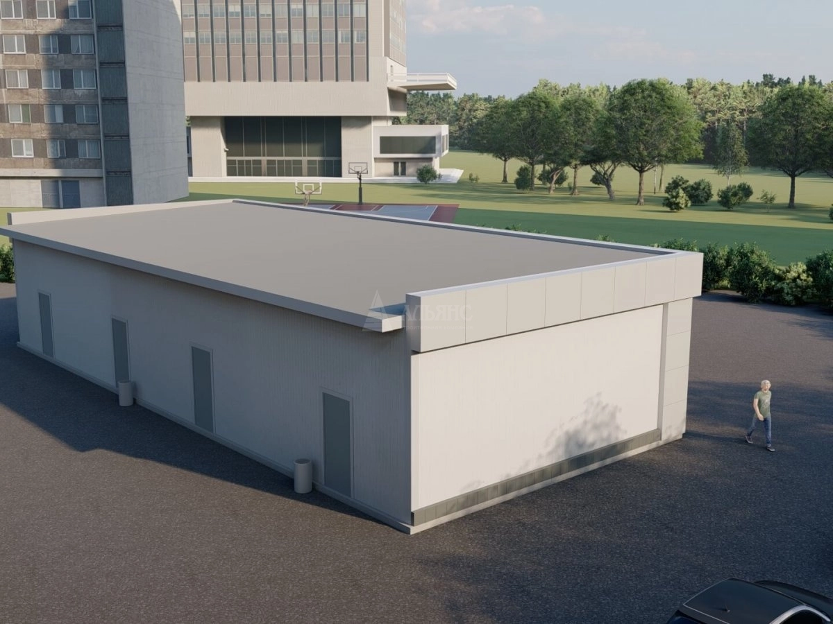 3D визуализация Магазины, ТЦ из сэндвич-панелей, павильоны из сэндвич панелей - фото 4