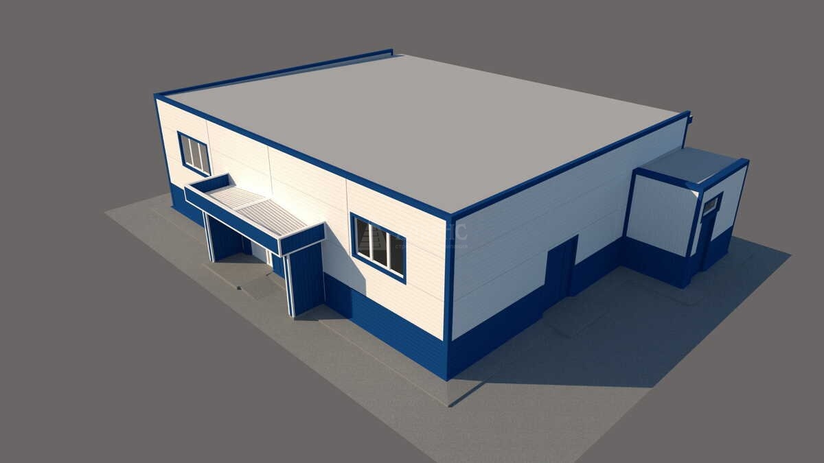 3D визуализация Магазин из сэндвич-панелей - фото 15